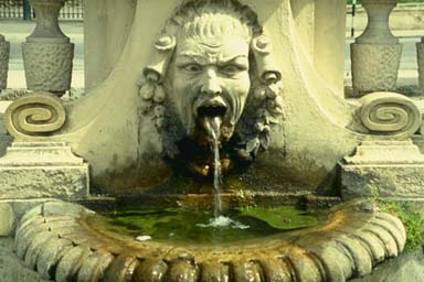 Fountain Sculpture In The Park D'Alassio, Riviera