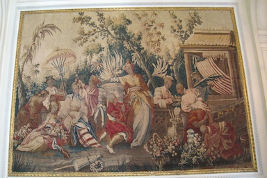 Gobelins tapestry circa 1680 in the Musée Nissim de Camondo, Paris