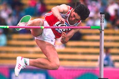 OLYMPIC HIGHJUMP REQUIRES A BURST OF ENERGY